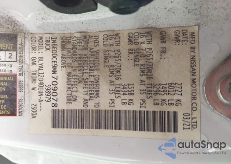 2021 Nissan Frontier King Cab S 4X2 from USA, damaged, VIN 1N6ED0CE9MN709078